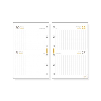 RECAMBIO ANUAL 2026 C297 CLASSIC602 73X114MM 2 DIAS PAGINA FINOCAM 201280026