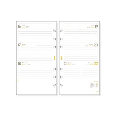 RECAMBIO ANUAL 2026 C999 CLASSIC609 94X171MM SEMANA VISTA HORIZONTAL FINOCAM 201260026