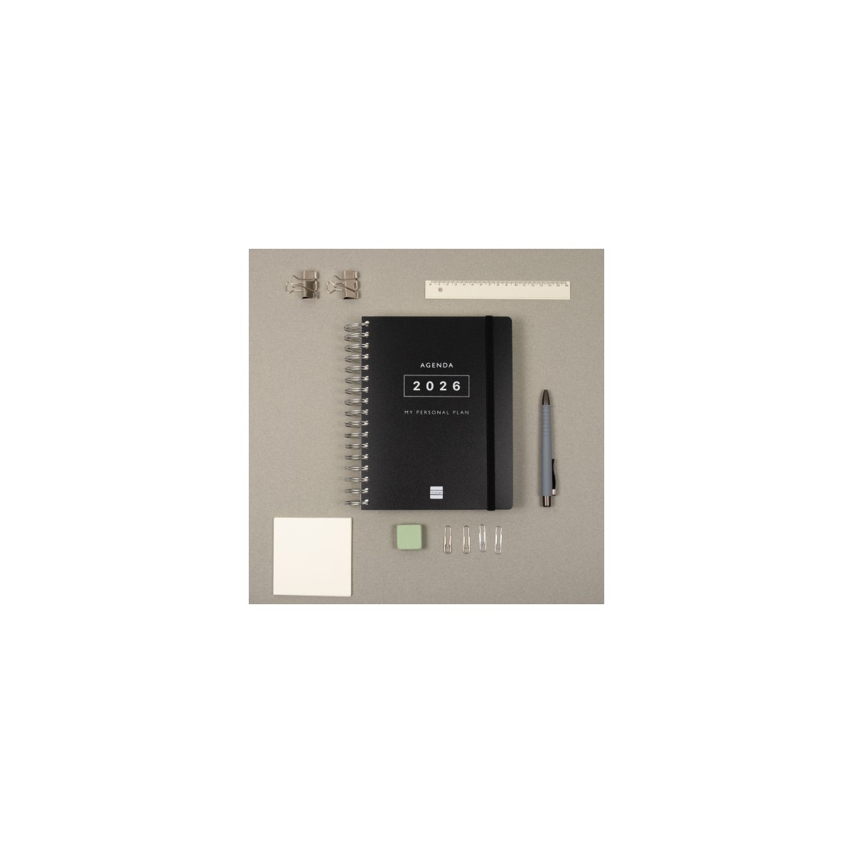 AGENDA 2026 TEMPUS 1 4 155X217MM DIA PAGINA NEGRO FINOCAM 626306026