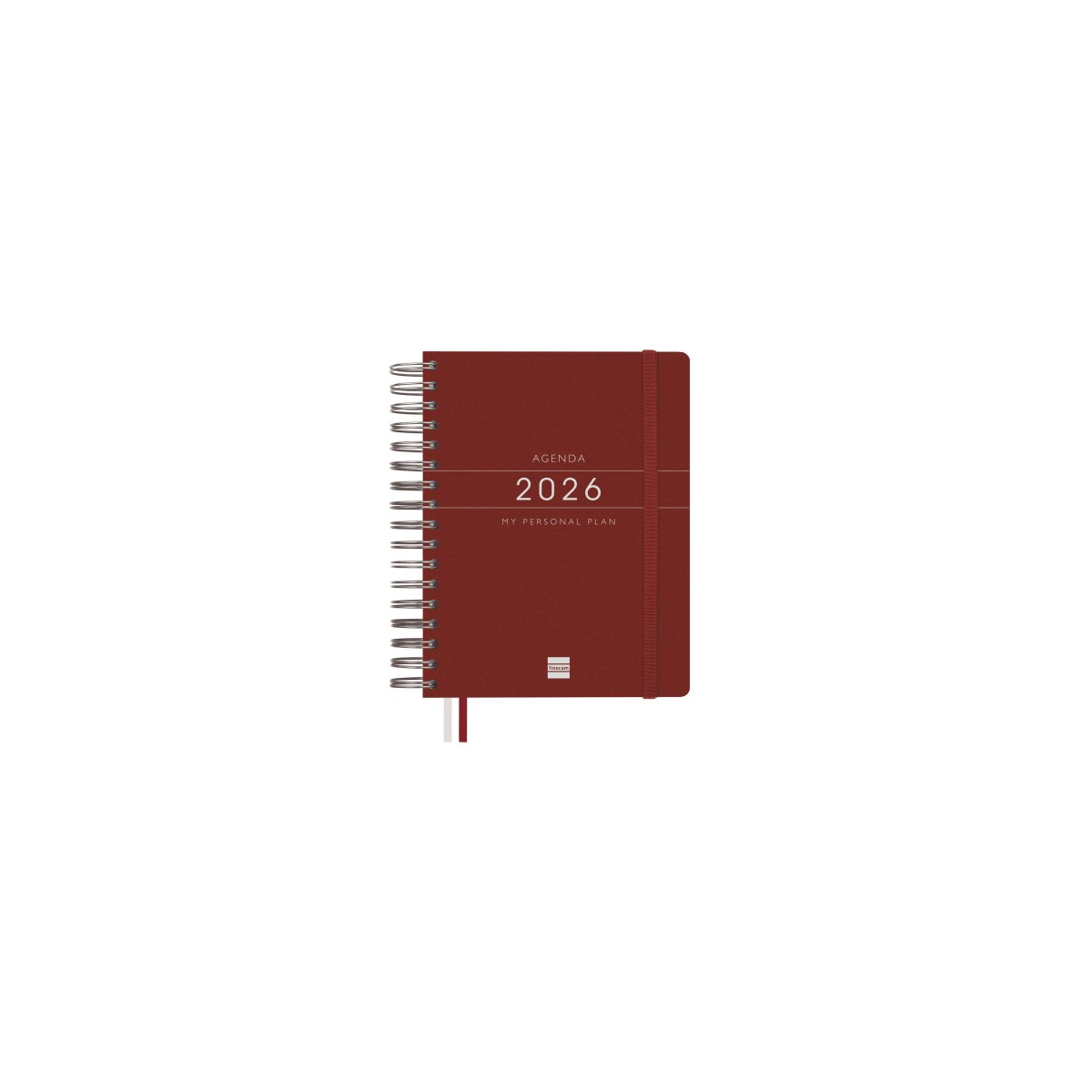AGENDA 2026 TEMPUS 1 4 155X217MM DIA PAGINA BURDEOS FINOCAM 626307426