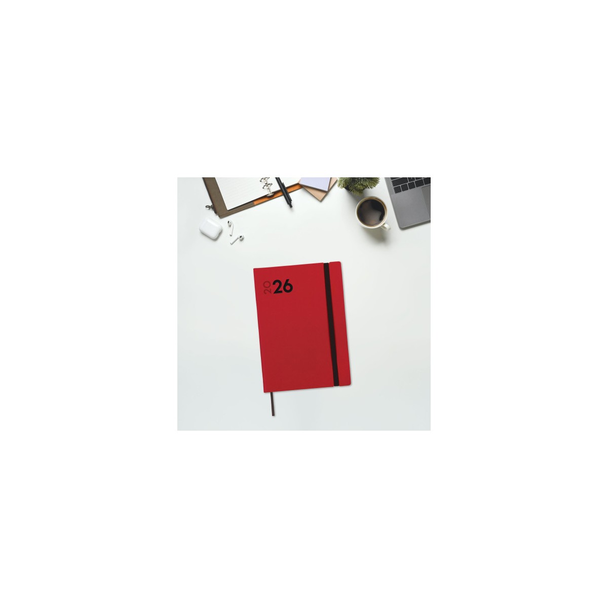 AGENDA 2026 DYNAMIC MARA Y10 140X204MM SEMANA VISTA VERTICAL ROJO FINOCAM 621123026