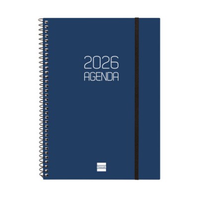 AGENDA 2026 BASIC OPAQUE E10 155X212MM SEMANA VISTA HORIZONTAL AZUL FINOCAM 742761026