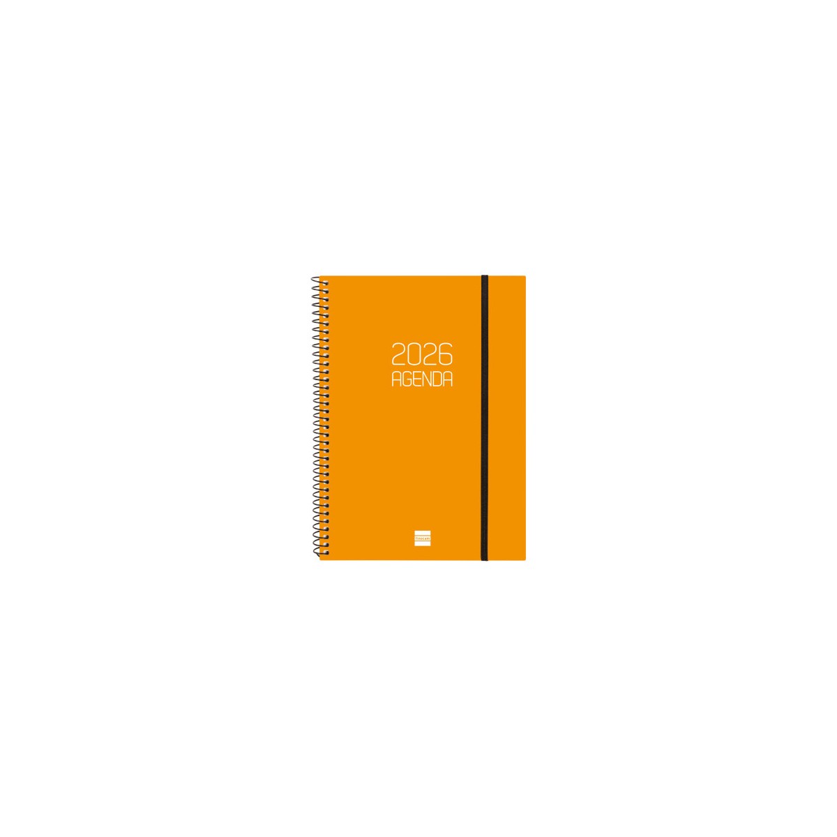 AGENDA 2026 BASIC OPAQUE E10 155X212MM SEMANA VISTA HORIZONTAL NARANJA FINOCAM 742762926