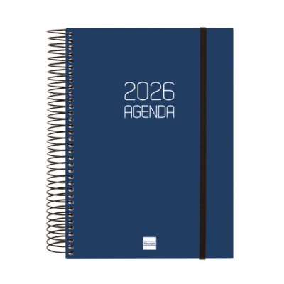AGENDA 2026 BASIC OPAQUE E10 155X212MM DIA PAGINA AZUL FINOCAM 742911026