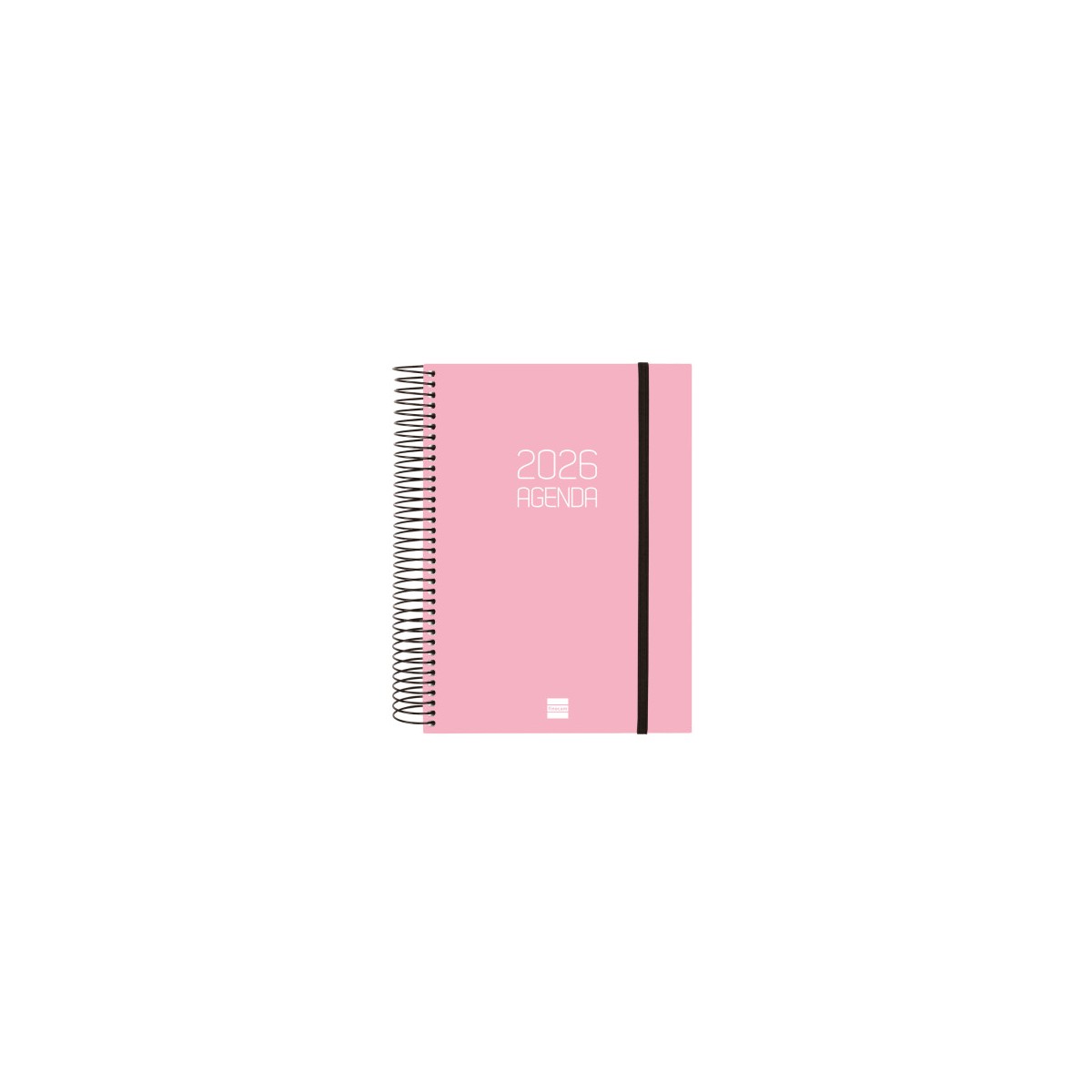 AGENDA 2026 BASIC OPAQUE E10 155X212MM DIA PAGINA ROSA FINOCAM 742914526