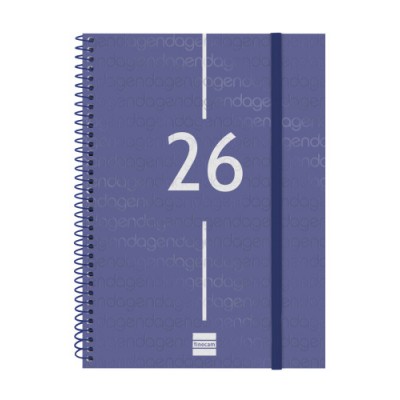 AGENDA 2026 BASIC YEAR E10 155X212MM SEMANA VISTA HORIZONTAL AZUL FINOCAM 741451026