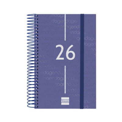 AGENDA 2026 BASIC YEAR E5 117X181MM DIA PAGINA AZUL FINOCAM 741091026