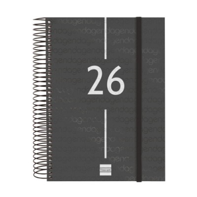 AGENDA 2026 BASIC YEAR E10 155X212MM DIA PAGINA NEGRO FINOCAM 741106026
