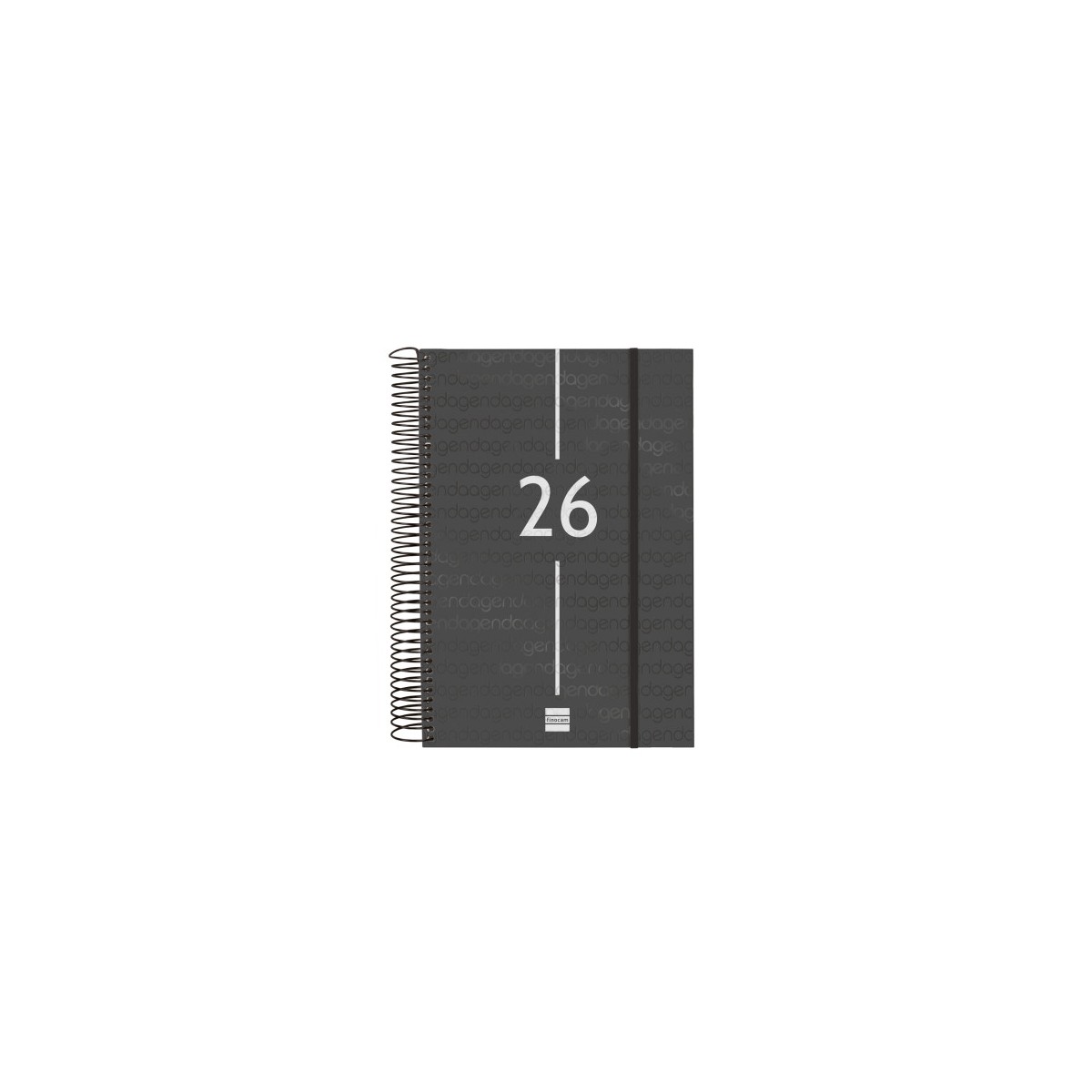 AGENDA 2026 BASIC YEAR E11 165X242MM DIA PAGINA NEGRO FINOCAM 742076026