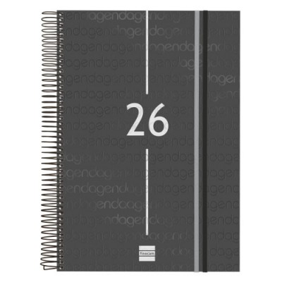 AGENDA 2026 BASIC YEAR E40 210X297MM DIA PAGINA NEGRO FINOCAM 741116026