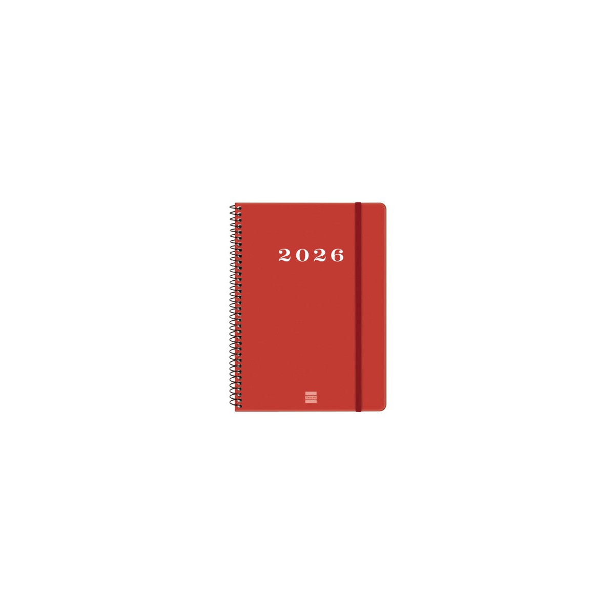 AGENDA 2026 BASIC MY E10 155X212MM SEMANA VISTA HORIZONTAL ROJO FINOCAM 743503026