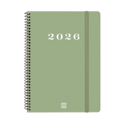 AGENDA 2026 BASIC MY E10 155X212MM SEMANA VISTA HORIZONTAL VERDE FINOCAM 743502026