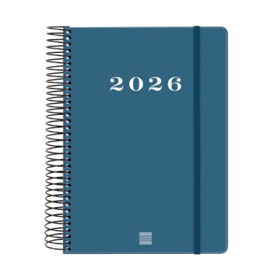 AGENDA 2026 BASIC MY E10 155X212MM DIA PAGINA AZUL FINOCAM 743521026
