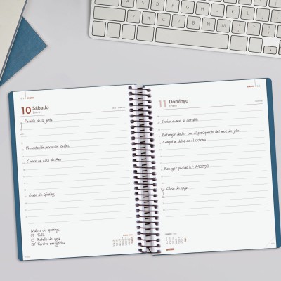 AGENDA 2026 BASIC MY E10 155X212MM DIA PAGINA AZUL FINOCAM 743521026