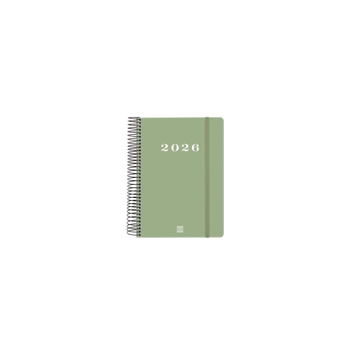 AGENDA 2026 BASIC MY E10 155X212MM DIA PAGINA VERDE FINOCAM 743522026