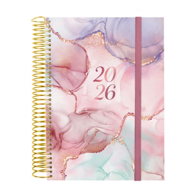 AGENDA 2026 TRENDY DESIGN E10 155X212MM DIA PAGINA GOLDY FINOCAM 742312626