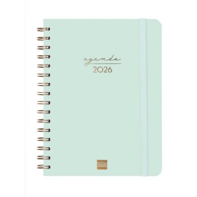 AGENDA 2026 TRENDY ALMA E10 155X212MM SEMANA VISTA HORIZONTAL MENTA FINOCAM 762020326