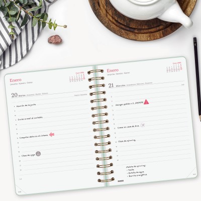 AGENDA 2026 TRENDY ALMA E10 155X212MM DIA PAGINA MENTA FINOCAM 762040326