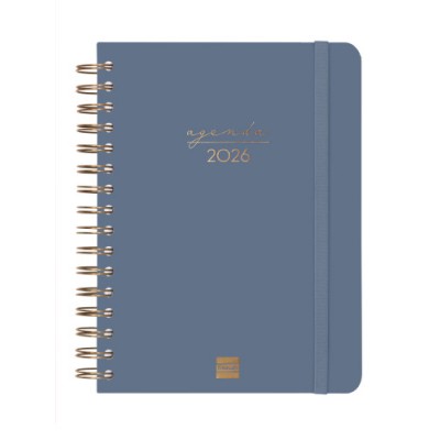 AGENDA 2026 TRENDY ALMA E10 155X212MM DIA PAGINA AZUL FINOCAM 762040426