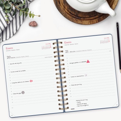 AGENDA 2026 TRENDY ALMA E10 155X212MM DIA PAGINA AZUL FINOCAM 762040426