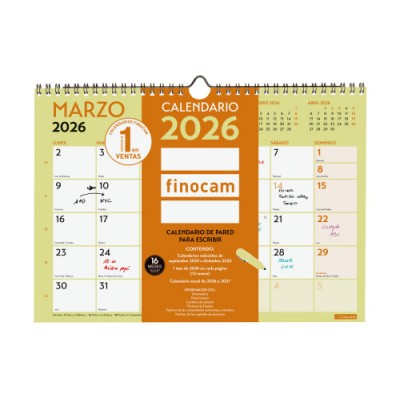 CALENDARIO 2026 NEUTRO PARED ESCRIBIR GRAFIK A4 210X297MM FINOCAM 787220126