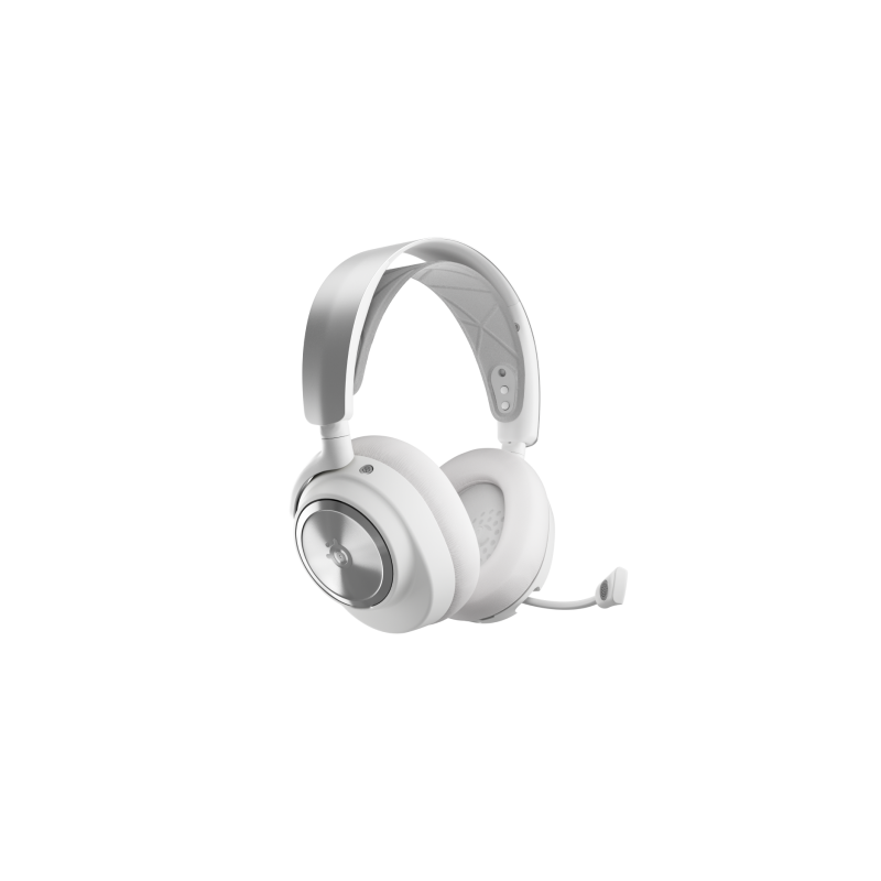 Steelseries Arctis Nova Pro Wireless Auriculares Inalambrico y alambrico Diadema Juego Bluetooth Plata Blanco