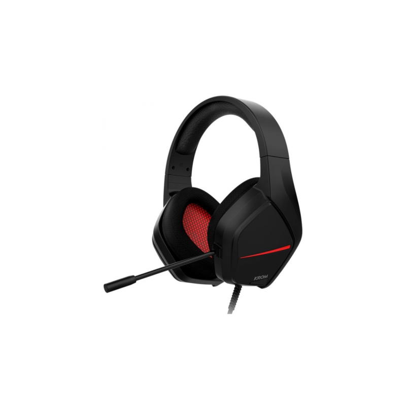 KROM AURICULARES GAMING NEGRO ROJO