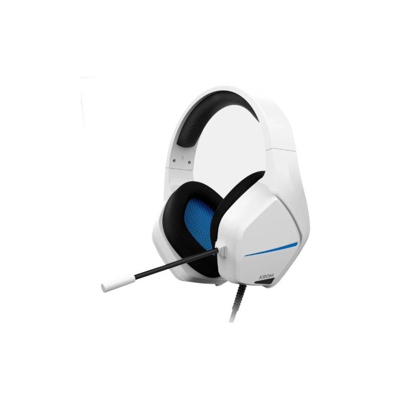 KROM AURICULARES GAMING BLANCO AZUL