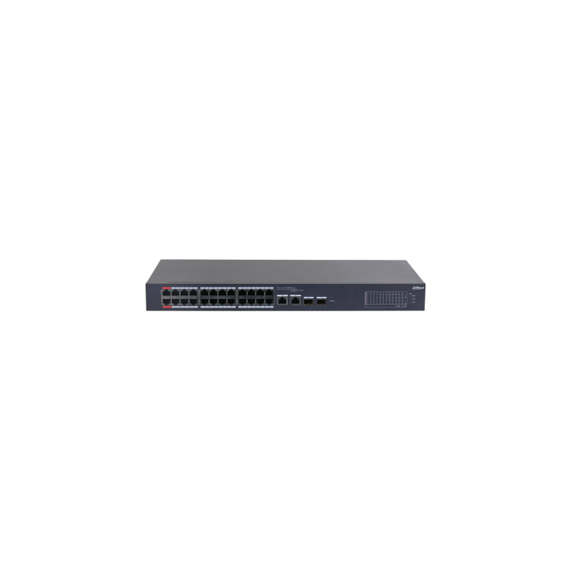 Dahua Technology DH CS4226 24ET 375 switch Gestionado L2 Gigabit Ethernet 10 100 1000 Energia sobre Ethernet PoE Negro