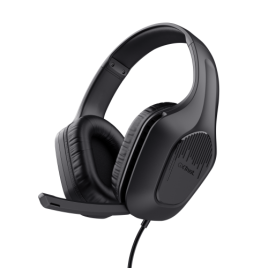 Trust GXT 415 Zirox Auriculares Alambrico Diadema Juego Negro