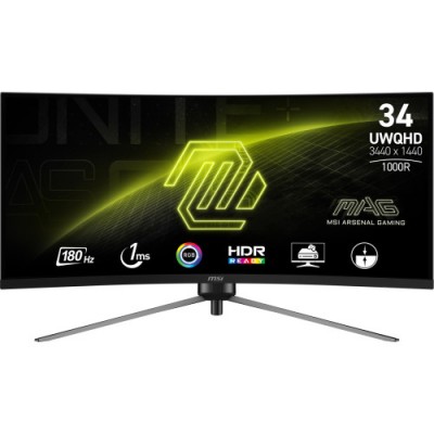 MSI MAG 345CQR pantalla para PC 864 cm 34 3440 x 1440 Pixeles UltraWide Dual Quad HD Negro