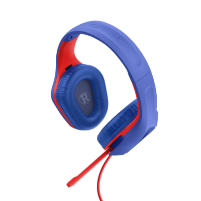 Trust GXT 415SM Zirox Auriculares Alambrico Diadema Juego Azul Rojo
