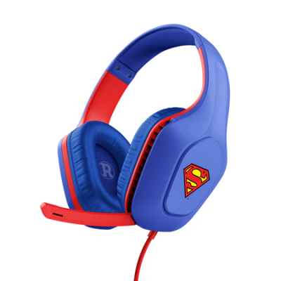 Trust GXT 415SM Zirox Auriculares Alambrico Diadema Juego Azul Rojo
