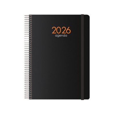 AGENDA 2025 SYNCRO SEMANA VISTA 15 X 21 CM NEGRO DOHE 11622 25