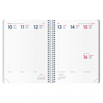 AGENDA 2026 SYNCRO ESPIRAL SEMANA VISTA 15 X 21 CM AZUL DOHE 11630 26