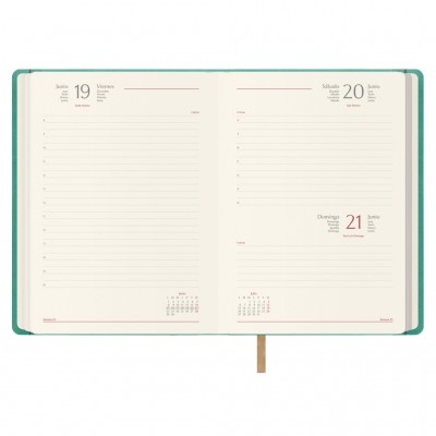AGENDA 2026 SAMBA DiA PaGINA 15 X 21 CM COLOR VERDE MENTA DOHE 12883 26