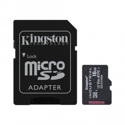 Kingston Technology Industrial memoria flash 16 GB MicroSDHC UHS I Clase 10