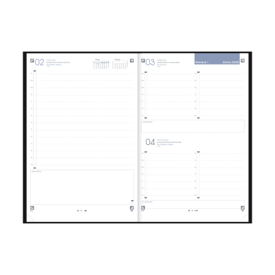 AGENDA 2026 MINIMAL A5 15X21CM DIA PAGINA COLOR NEGRO OXFORD 400201722