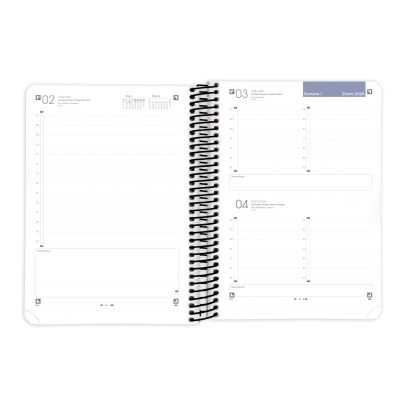 AGENDA 2026 LIVEGO A5 15X21CM DIA PAGINA COLOR NEGRO OXFORD 400201730