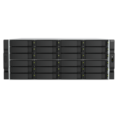 QNAP TS h2477AXU RP Servidor de almacenamiento Bastidor 4U AMD Ryzen 7 7745 32 GB DDR5 0 TB QNAP QTS Negro Gris