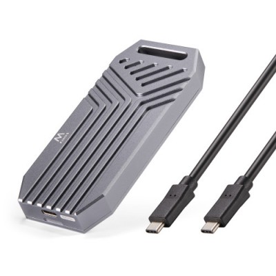 Ewent EW7062 caja para disco duro externo Caja externa para unidad de estado solido SSD Gris Oscuro