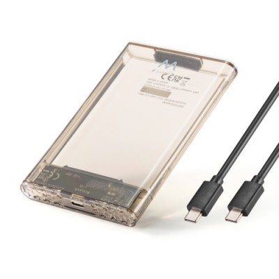 Ewent EW7068 caja para disco duro externo Caja externa para unidad de estado solido SSD Transparente 25