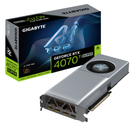 GIGABYTE GeForce RTX 4070 Ti SUPER AI TOP 16G Tarjeta Grafica 16GB GDDR6X 256bit PCI E 40 2610MHz Core Clock 3 x DisplayPort 14