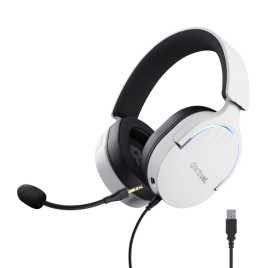 Trust GXT 490 FAYZO Auriculares Alambrico Diadema Motocicleta USB tipo A Negro Blanco