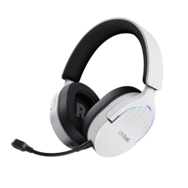 Trust GXT 491W FAYZO Auriculares Inalambrico y alambrico Diadema Juego USB Tipo C Bluetooth Negro Blanco