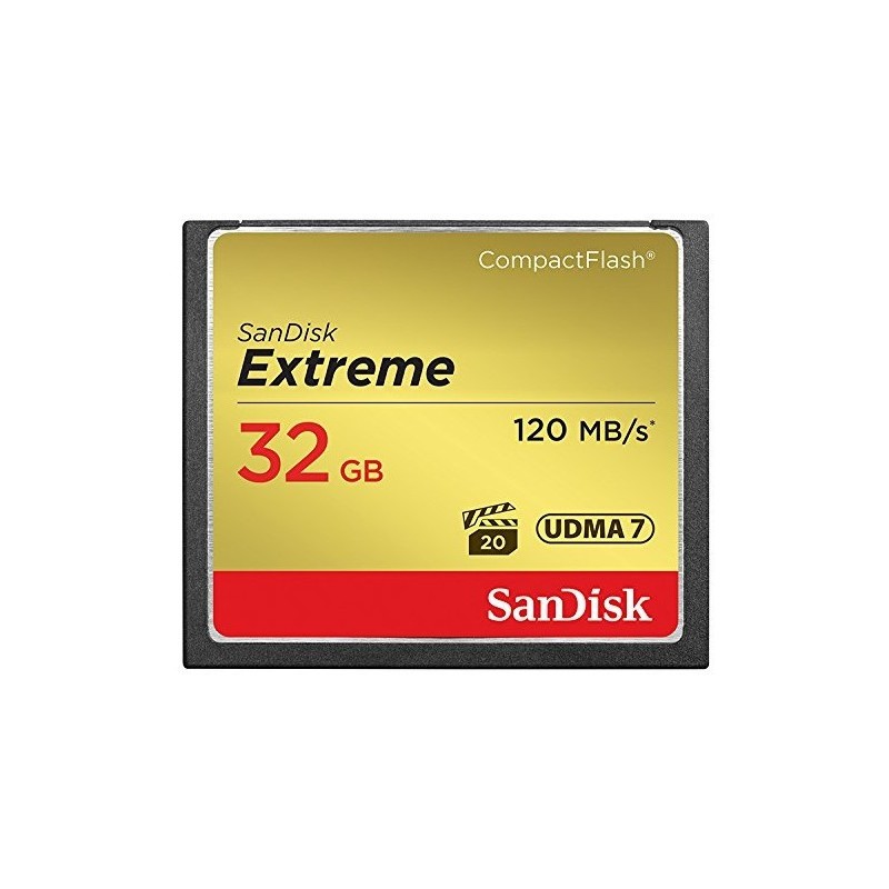 Sandisk 32GB Extreme memoria flash CompactFlash