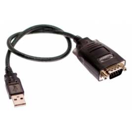 Ewent EW1116 cable de serie Negro 15 m USB 9 Sub D