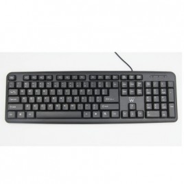 EWENT TECLADO STANDARD SLIM USB NEGRO EW3109