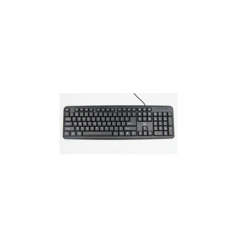 EWENT TECLADO STANDARD SLIM USB NEGRO EW3109