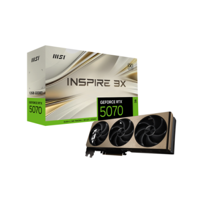MSI GeForce RTX 5070 12G INSPIRE 3X OC NVIDIA 12 GB GDDR7